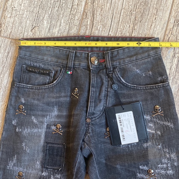 Philipp Plein denim shorts size 26 - Picture 12 of 15